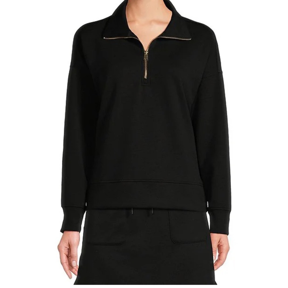 Kinesis Black Quarter-Zip Scuba sweatshirt